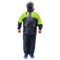배달 작업 형광 안전 우비 우의 세트 빅사이즈 4XL 5XL 6XL 파우치 포함 feeltastic