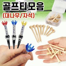 골프티꽂이 골프핀 티샷 나무티꽂이 우드티꽂이 자석티꽂이 마그넷골프티꽂이 /인쇄전문, 마그넷골프티(블 루)