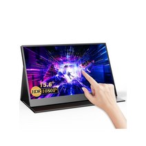 스마트 모니터 휴대용 게이밍 피벗 미러링 tv 모니터 겸용 초박형 15.6인치 옵션 c, 15.6인치 1080p, 우리 플러그