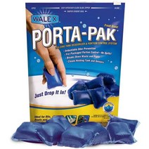 Walex 포타팩 캠프카 용변분해제 10개팩 블루 녹색, Porta-Pak 10 count Blue