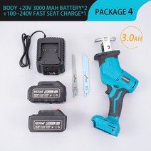 전동 톱 컷쏘 컷소기 속도 조절 가능 PVC 파이프 브러시리스 왕복 톱날 무선 전기톱 마끼다 배터리용 목재 금속 절단기 도구, [01] Without Battery, [01] 미국