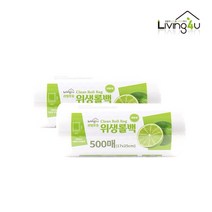 이홈샵 리빙포유 위생롤백(17x25) 500매 /일회용 위생백 수납, free