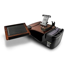 AutoExec AUE10071 Reach 앞좌석 자동차 책상 블랙 3578282819, Car Desk with Printer Stand an, Mahogany