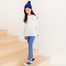 피피 아동 여아 주니어 데님 기본 레깅스