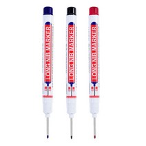 타이어펜 마커펜 긴입 딥 홀 마킹 펜 5 3 개 30mm 검정색 방수 잉크 없음 얇은 헤드 목공 특수 유성, 01 5 Red