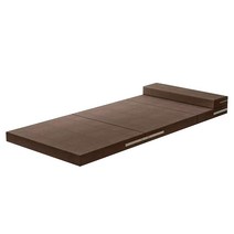 hitiya 접이식매트리스 3D 메모리폼 3단 접이식 다용도 바닥 침대 + 수납 가방 라이트 그레이 그린 네이비 브라운, 5.5cm