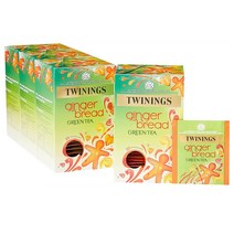 Twinings Gingerbread Green Tea 트위닝스 징거브레드 그린티 20개입 4팩