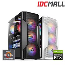조립컴퓨터 게이밍PC 5600X RTX2060Super 디아블로4 배틀그라운드 발로란트 스팀게임 PC 본체, 라이젠5 5600X+2060Super +8G 블랙, RAM 32GB UP