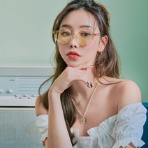 더브릴레 동글이 뿔테 틴트 선글라스