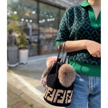 애시드 손뜨개 [코바늘 DIY ] 손뜨개 F 백 / 코바늘 가방 / 뜨개 가방, 코코아(라일락)