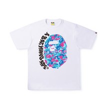 베이프 밀덕 캠핑 반팔티 마블 카모 에이프 헤드 티 밀리터리