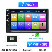 유니버설 7 인치 2Din MP5 자동차 오디오 멀티미디어 플레이어 안드로이드 자동 카플레이 화면 GPS Bmw 기아 토요타 포드 폭스바겐 현대, 7082B No carplay