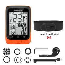자전거속도계 자전거네비게이션 CooSpo-BC107 IPX67 GPS 자전거 컴퓨터 무선 블루투스 센서 Stra Ant + 동, 08 Orange Group 2