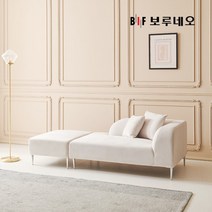 [보루네오] 디에르 올댄 아쿠아텍스 2인 소파+스툴(bo110), 색상:딥그린(우)