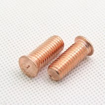 스터드용접기 M6 스폿 용접 나사 탄소강 구리 볼트 도금 스터드 섀시 판금 길이 10-50mm 10 개, 03 M6x16mm