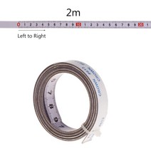 측정기 미터 톱 트랙 줄자 접착식 백킹 강철 눈금자 1235M D0AC, Z-2m