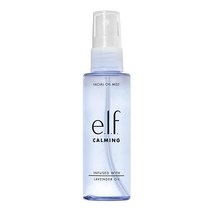 E.l.f. 카밍 페이셜 오일 미스트 에센셜 오일 주입 페이셜 미스트 마음과 몸을 진정시키는 데 도움 기분 부스터 비건 및 동물 실험 없음 59.8ml(2.02온스)
