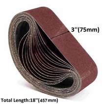 샌딩 벨트 p40p1000 연마 스크린 밴드 75x457mm 목재 연삭 벨트용 10 개