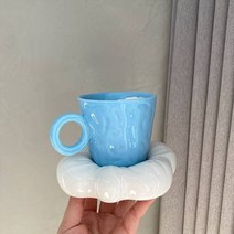 계영배 찻잔 유리잔 주석잔 라떼잔 빈티지 손핀치 레트로 도자기 머그잔 트레이 커피 우유 차 사무실 컵 Dr, 08 G_01 201-300ml