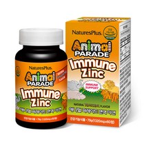 [네이처스플러스] 애니멀퍼레이드 면역 아연 (60정), 1병