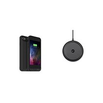 mophie 주스팩 무선 아이폰7용 무선충전 보호 배터리팩 케이스 Black Wireless Charge Pad Apple Optimized 7.5W Qi 기술