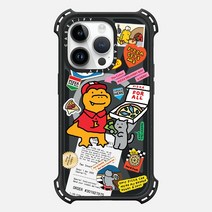 케이스티파이 아이폰 14 Pro 바운스 케이스 Cutest Pizza Boy Peri 퍼플, Triple Black