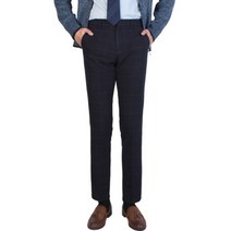 필골드 남자 모직 체크 노턱정장바지 슬랙스 k716nk717
