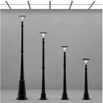 주현(ZH)도소매 태양광정원등 60LED Plus 2020신형 투톤 흰빛 노랑빛 일체형 높은 조광도, 60구(투톤)조립가로등형(높이140CM)
