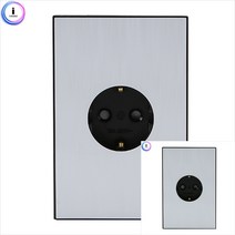 콘센트커버 콘센트교체 전기자재 매입콘센트 1구 블랙 전자부품 콘센트커버