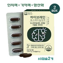 하이브레인 포스파티딜징코 인지력 기억력 혈행개선 뇌건강 영양제 은행잎추출물 포스파티딜세린 플라보놀배당체 항산화 피부보습