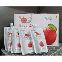 홍천 사과로 착즙한 사과즙 120ml 50포 30포, 파우치 뚜껑형 30포