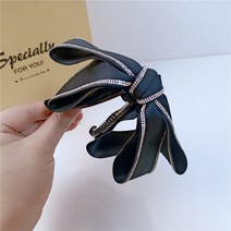 한국의 새로운 기능 작은 향기로운 바람 전체 다이아몬드 활 바나나 클립 라인 석 머리 캐치 포니 테일 클립 헤어 액세서리