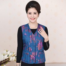 보온 중년노년 겨울 빅사이즈 어머니 여성패딩조끼