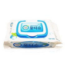 깨끗한나라 페퍼민트 물티슈 캡형, 70매, 4팩