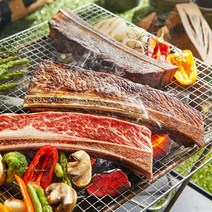 우대갈비 바베큐 캠핑 2.2kg 이하 블랙앵거스 초이스 프라임 등급, 우대갈비 1kg