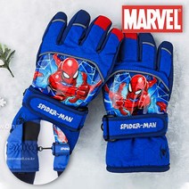 마블 스파이더맨 남아 유아 겨울 방한 장갑 6-8세