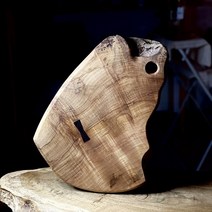 실버 메이플 라이브엣지 플레이팅도마 작가 수제 플레이트 원목도마 28