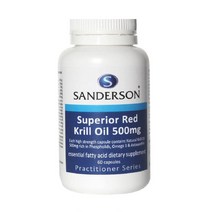 SANDERSON 샌더슨 수퍼리어 레드 크릴 오일 500mg 60캡슐