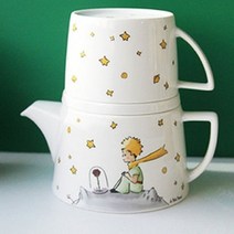 어린왕자 티포트 주전자 커피 홈카페 티포원 도자기, FP  어린왕자 티포원