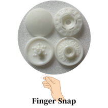 (NEW) 기계필요없는 손단추 (썬그립/플라스틱단추/아기단추) (도매몰), [핑거] 아이보리(502) 20개입SET