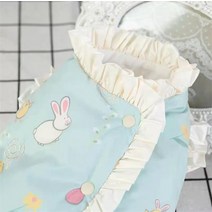 강아지발열패딩 강아지 경량 패딩 애견옷 겨울 테디보미 비베어 쉐나리 소형견 따뜻한 겨울옷, 03 수술패딩-블루 베이스 토끼