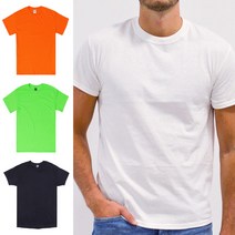 길단 무지 반팔 티셔츠 USA 오버핏 5000