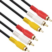 NETmate 넷메이트 NMA-3R030M 3RCA 케이블 5파이 3m 오디오 비디오 AV 통합 AV케이블, 선택없음, 선택없음, 선택없음