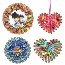 스쿨문구 스트링아트 모빌 원 하트 diy 만들기, 없음