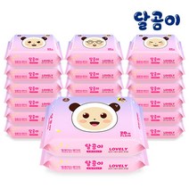 달곰이 달곰이 프리미엄 아기물티슈 20팩 외, 러블리 휴대 플레인 20팩