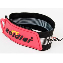 SOLDIER 다목적 자전거 발목밴드 좌우 1세트, 레드