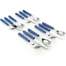 GSI 아웃도어 파이오니어 12피스 캠핑 칼 세트 블루, Blue
