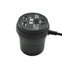 멀티 차량용 인버터 12V/24V 220V 캠프롱럭겸용 NBQ04ZL, 12v24V 범용