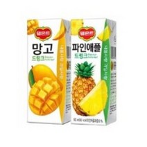 델몬트 드링크 190ml (망고x24팩) + (파인애플x24팩), 96개입