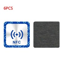6pcs 유니버설 NFC NTAG213 태그 Anti Metal Sticker NTAG 213 Metallic Badges Token Label for Metallic Badges 토큰 레이블, A., 6개